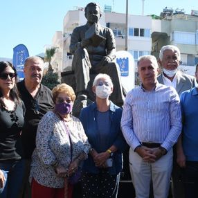 CHP'li Kuşadası Belediyesi'nden 'Sabahattin Ali' heykeli