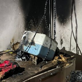 Edirne'de unutulan ütü yangın çıkardı