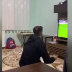 Trabzonspor taraftarlarının gol sevinçleri