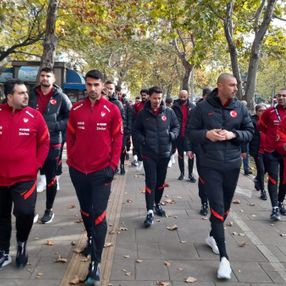 Milli Takım, Podgoritsa'da şehir turu attı