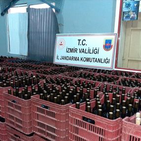 İzmir'de 6 bin litre kaçak içki ele geçirildi