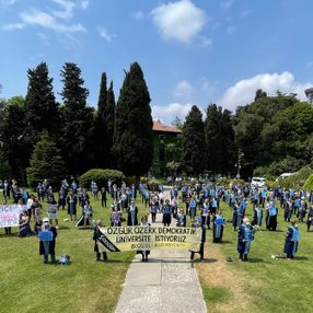 Boğaziçi Üniversitesi'ndeki eylemlerde 500'ncü güne girildi