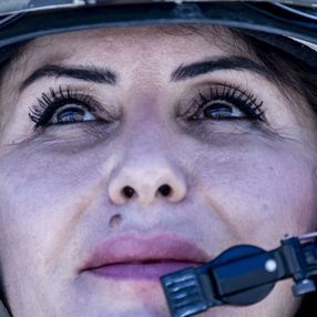 Jandarmanın kadın pilotu orman yangınında da görevinin başında