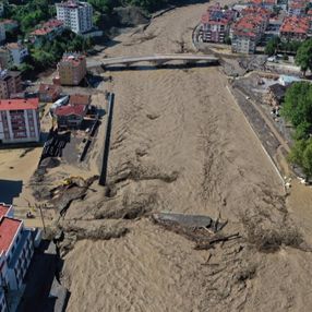 Kastamonu'da aşırı yağış: Bozkurt'u sel vurdu
