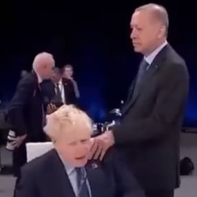 Cumhurbaşkanı Erdoğan ile Boris Johnson'ın eğlenceli anları