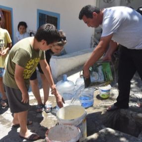 Bodrum'da vatandaşların belediyeye su isyanı
