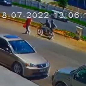 Gaziantep'te kapkaççıların telefonu çaldıkları an