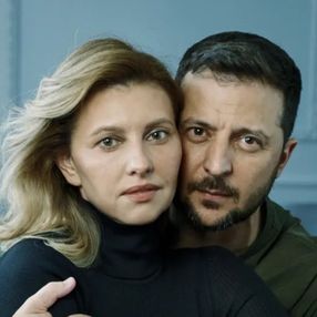 Zelensky eşiyle magazine poz verdi