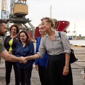Vladimir Zelensky, Odessa Limanı'nı ziyaret etti