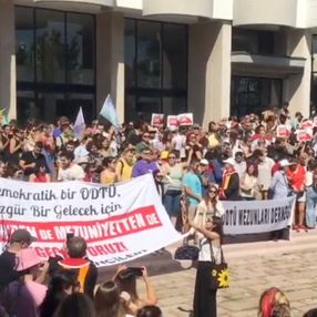 ODTÜ'de iptal edilen mezuniyet töreni protestosu