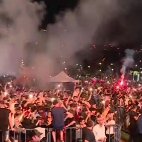 Trabzonspor taraftarı Süper Kupa sevinci yaşadı