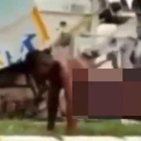 İstanbul'da çırılçıplak spor yapan şahıs çevredekilerden tepki topladı