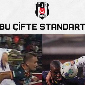 Beşiktaş'ın Fenerbahçe maçı sonrası 'çifte standart' tepkisi
