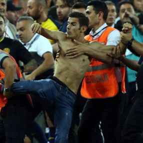 Ankaragücü - Beşiktaş maçındaki olayların görüntüleri