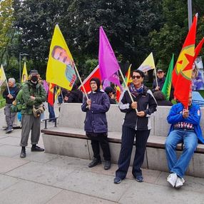 İsveç'te terör örgütü PKK/YPG yandaşları gösteri yaptı