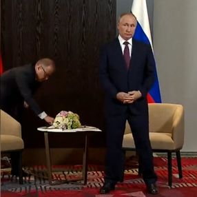Vladimir Putin'in Cumhurbaşkanı Erdoğan'ı beklediği anlar