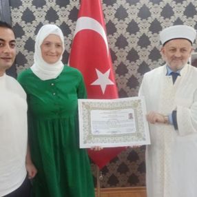 Malatya'daki Letonyalı genç kadın Müslüman oldu