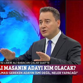 Ali Babacan: Cumhurbaşkanı adayı için sokağın sesini dinlemek lazım