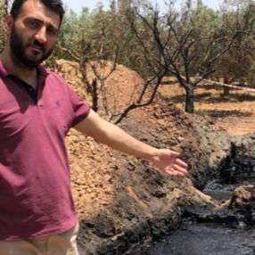Manisa'da şahıs mülkünden su yerine petrol çıktı