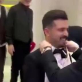Kahramanmaraş’ta düğünde damada bulaşık sürprizi yapıldı
