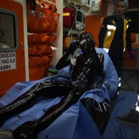 Ordu'da kediyi kurtarmak için canını hiçe saydı
