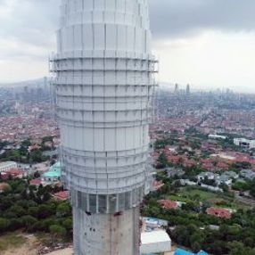 Çamlıca Kulesi havadan görüntülendi