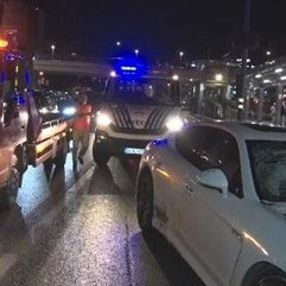 D-100 Karayolu'nda yarış, zincirleme kazaya neden oldu