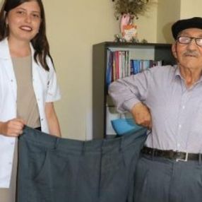 Amasya'da çocuklarına inat 41 kilo verdi