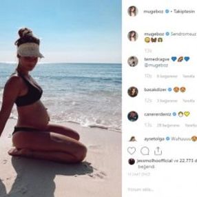 Müge Boz'dan yeni hamilelik pozu