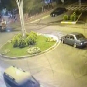 Drift yapan sürücü kaçarken polise yakalandı