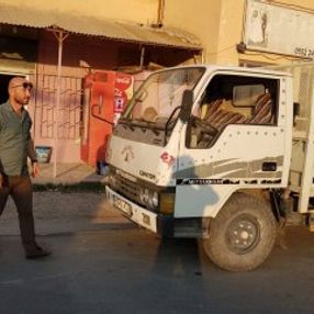 Bacanağından aldığı anahtarla başka kamyonete bindi