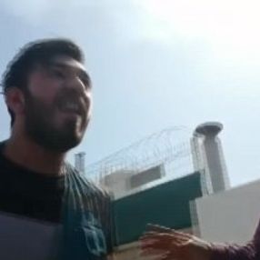 Yangını çekmeye çalışan basın mensuplarına engel