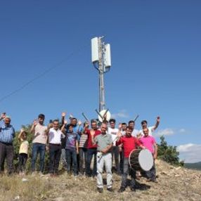 Amasyalı köylülerin internet sevinci