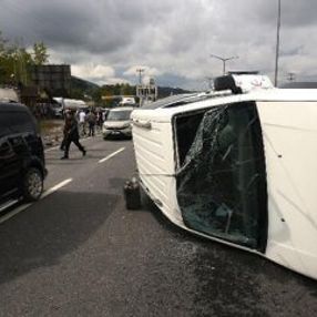 Düzce'de trafikte makas terörü