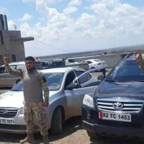 Suriye Milli Ordusu'nun araçları da Barış Pınarı Harekatı için hazır