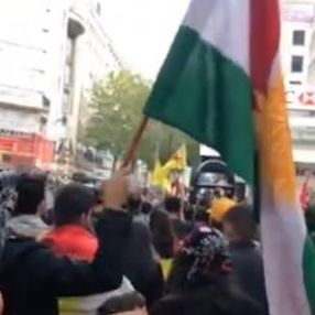 Hong Kong eylemcilerinden YPG'ye destek