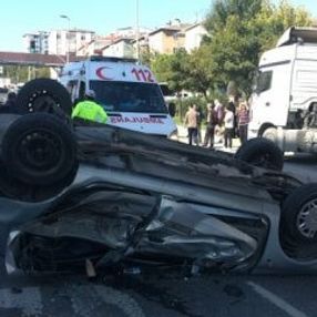 İstanbul'da yeşil ışığa yetişme kazası