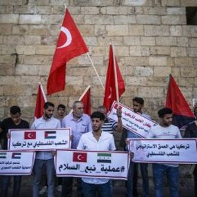 Filistin'de Mehmetçik'e destek eylemi