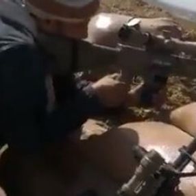 Türk askerinden SMO askerine atış eğitimi