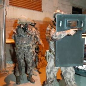 Bin polisle şafak operasyonu