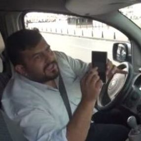 Seyir halinde cep telefonu kullanan şoförün savunması