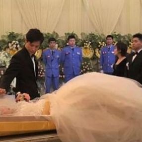 Çin’de ölen sevgilisinin naaşıyla nikah kıydı