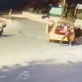 Beylikdüzü'nde taksici ile motosikletlinin kavgası