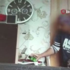 Hırsız temizlikçiyi gizli kamera ele verdi