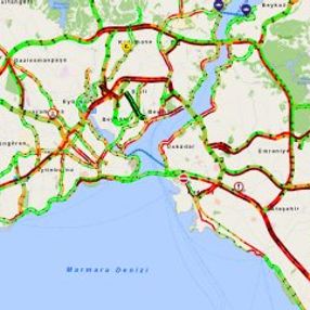 İstanbul'da trafikte yoğunluk yaşanıyor