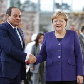 Angela Merkel, Sisi'yi kabul etti