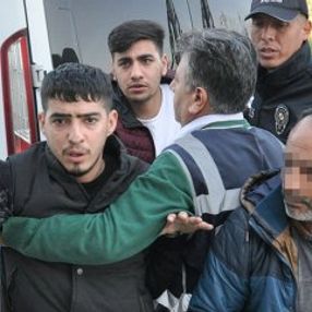 Sıfır Bir oyuncuları şişle iki kişiyi kovaladı