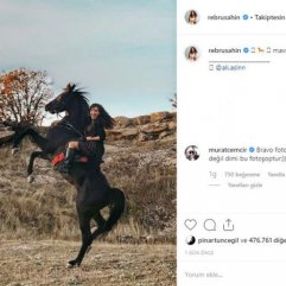 Ebru Şahin'den atlı fotoğraf