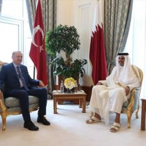 Cumhurbaşkanı Erdoğan Katar'da