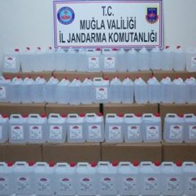 Muğla'da bin 200 litre etil alkol ele geçirildi